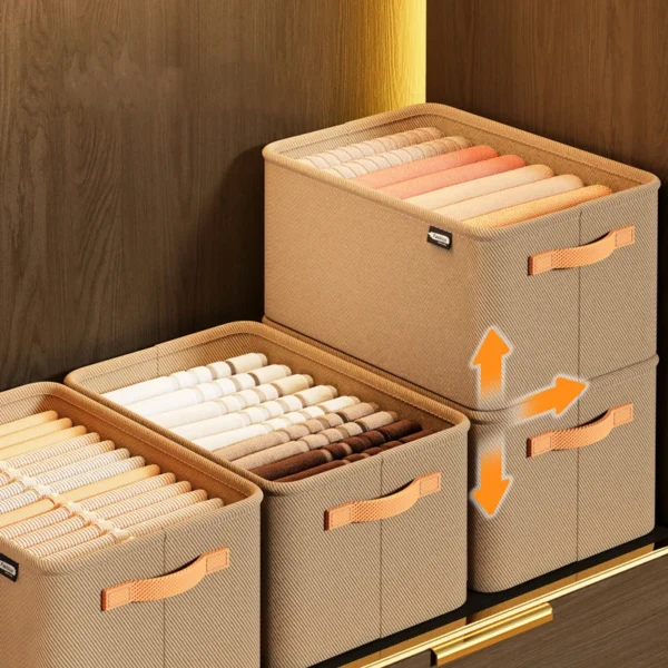 1/2/3PCS Collapsible Clothing Organizer Closet Clothes Pants Storage Organizer Closet Organizer Drawer Organizer Toy Storage - Image 3