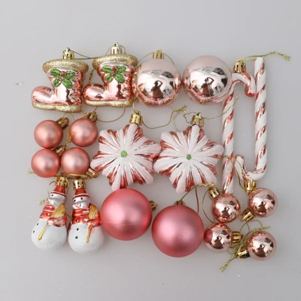 29/20Pcs Christmas Tree Balls Hanging Pendant Candy Cane Pine Cone Ornament Set Christmas Home Decoration 2024 Navidad New Year - Image 3