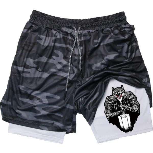 Anime Berserk Guts Men's Gym Shorts to Fitness 2 In 1 Quick Dry Performance Shorts Multiple Pockets Sports Short Pants Summer - Image 30