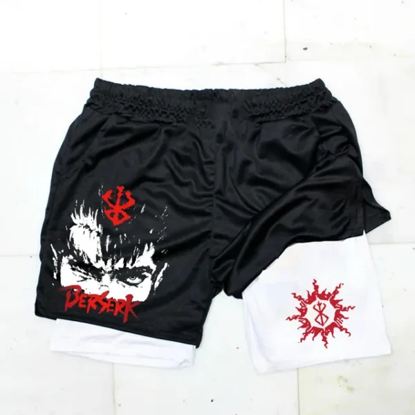 Anime Berserk Guts Men's Gym Shorts to Fitness 2 In 1 Quick Dry Performance Shorts Multiple Pockets Sports Short Pants Summer - Image 26