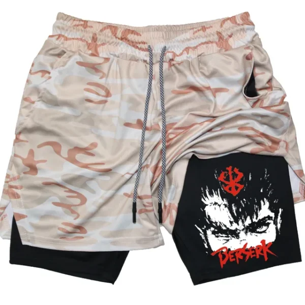 Anime Berserk Guts Men's Gym Shorts to Fitness 2 In 1 Quick Dry Performance Shorts Multiple Pockets Sports Short Pants Summer - Image 18