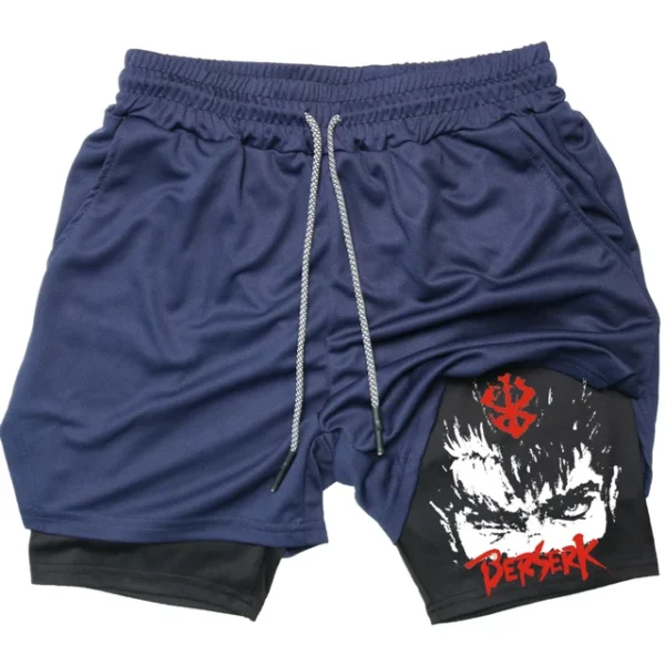 Anime Berserk Guts Men's Gym Shorts to Fitness 2 In 1 Quick Dry Performance Shorts Multiple Pockets Sports Short Pants Summer - Image 17
