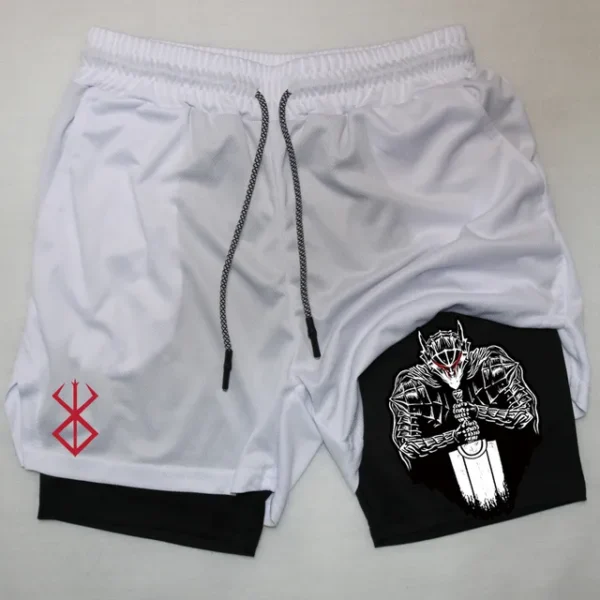 Anime Berserk Guts Men's Gym Shorts to Fitness 2 In 1 Quick Dry Performance Shorts Multiple Pockets Sports Short Pants Summer - Image 13