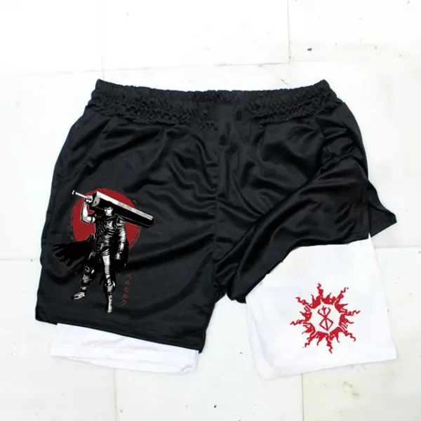 Anime Berserk Guts Men's Gym Shorts to Fitness 2 In 1 Quick Dry Performance Shorts Multiple Pockets Sports Short Pants Summer - Image 27