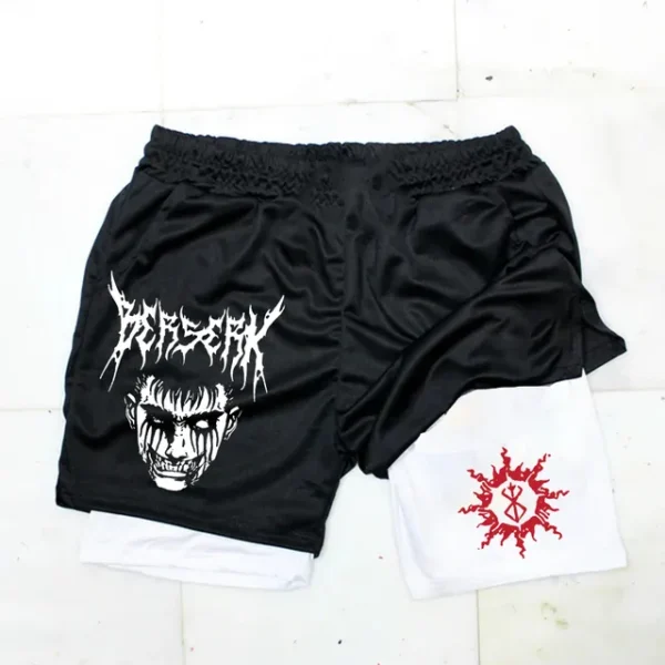 Anime Berserk Guts Men's Gym Shorts to Fitness 2 In 1 Quick Dry Performance Shorts Multiple Pockets Sports Short Pants Summer - Image 24