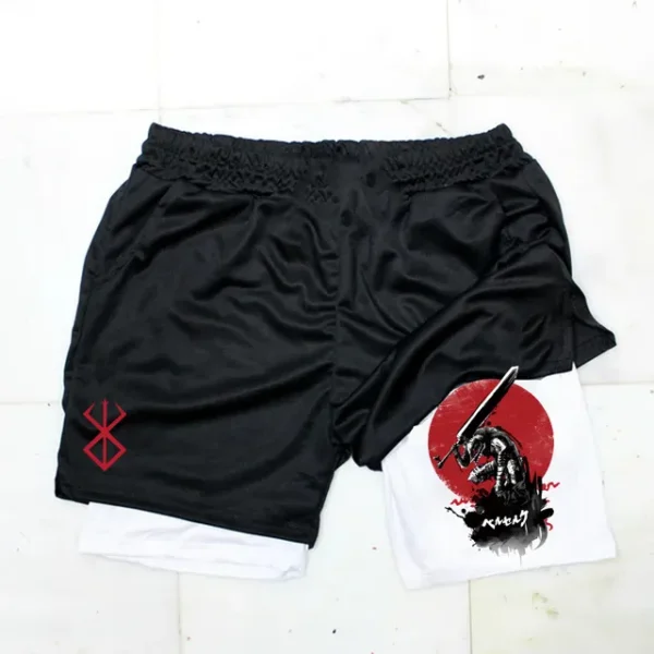 Anime Berserk Guts Men's Gym Shorts to Fitness 2 In 1 Quick Dry Performance Shorts Multiple Pockets Sports Short Pants Summer - Image 23