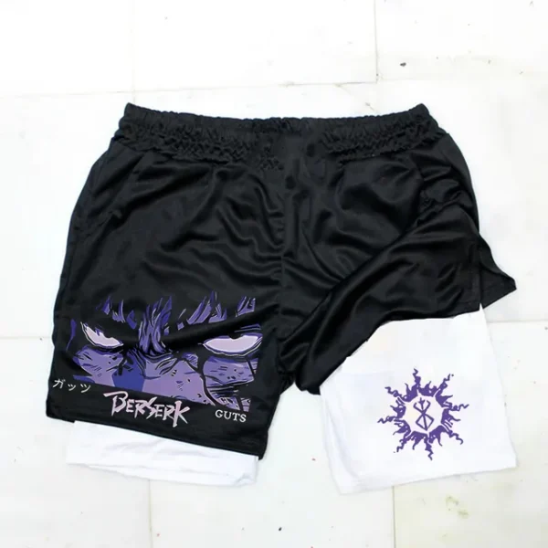 Anime Berserk Guts Men's Gym Shorts to Fitness 2 In 1 Quick Dry Performance Shorts Multiple Pockets Sports Short Pants Summer - Image 22