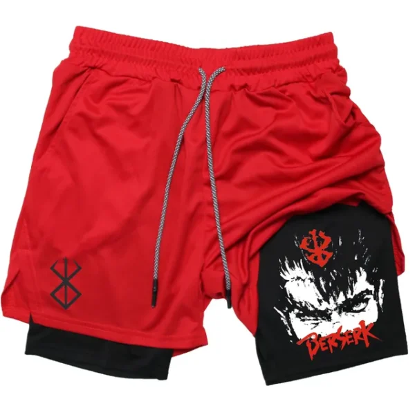 Anime Berserk Guts Men's Gym Shorts to Fitness 2 In 1 Quick Dry Performance Shorts Multiple Pockets Sports Short Pants Summer - Image 19