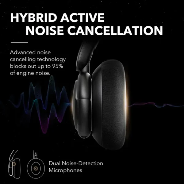 Anker Soundcore Life Q30 Hybrid Active Noise Cancelling wireless bluetooth Headphones with Multiple Modes, Hi-Res Sound, 40H - Image 2