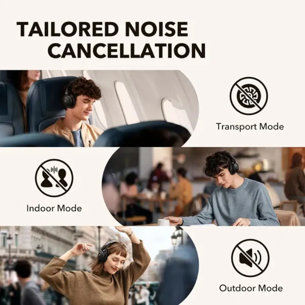 Anker Soundcore Life Q30 Hybrid Active Noise Cancelling wireless bluetooth Headphones with Multiple Modes, Hi-Res Sound, 40H - Image 3