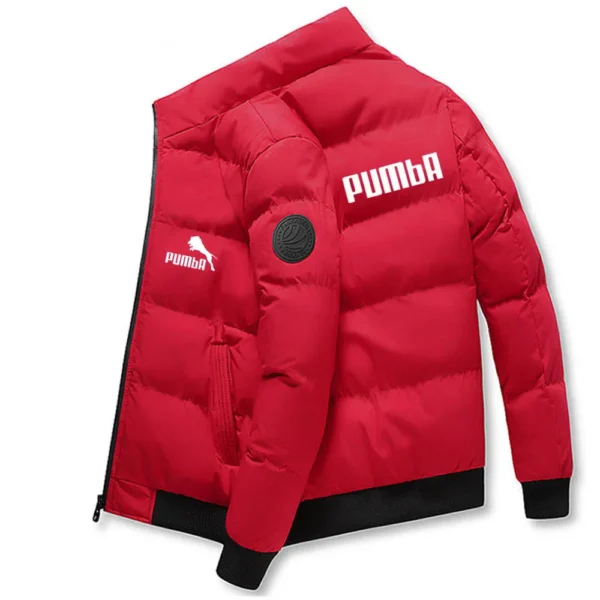 Cotton-padded Coat Autumn and Winter Korean Thickened Down Coat Short Style Jacket Men's Collarless - Image 4