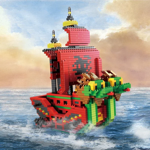 DIY Navigation Ship Building Blocks Toy, Pirate Ship Decoration Educational Toy ,Gifts For Boys And Girls - Image 4