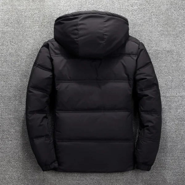 FGKKS Quality Brand Men Down Jacket Slim Thick Warm Solid Color Hooded Coats Fashion Casual Down Jackets Male - Image 4