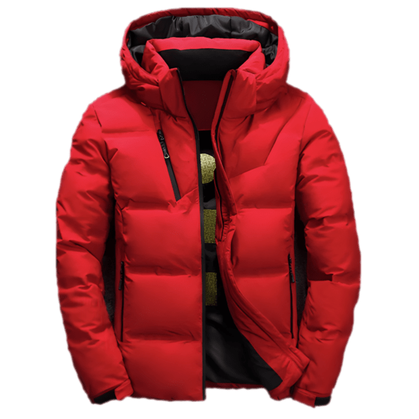 FGKKS Quality Brand Men Down Jacket Slim Thick Warm Solid Color Hooded Coats Fashion Casual Down Jackets Male