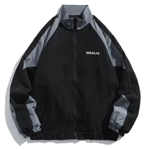 Hip Hop Varsity Jacket Men High Street Patchwork Color Block Windbreaker Coats Women Spring Autumn Thin Fashion College Jackets - Image 3