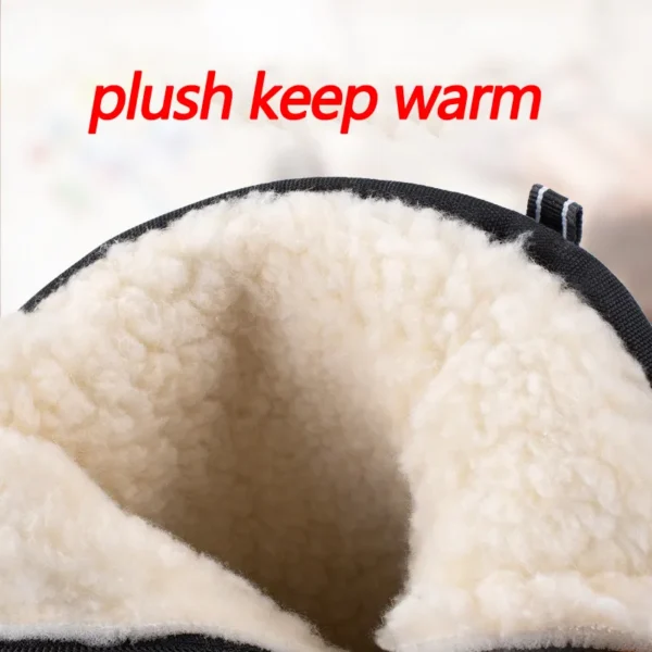 Men Boots 2023 Winter Shoes For Men Warm Snow Boots Mid-calf Men Warm Shoes Thick Plush Winter Boots For Men Women Cotton Shoes - Image 3