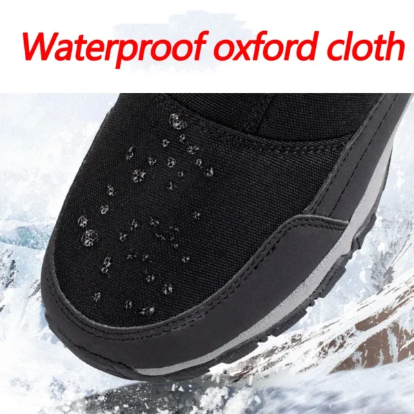 Men Boots 2023 Winter Shoes For Men Warm Snow Boots Mid-calf Men Warm Shoes Thick Plush Winter Boots For Men Women Cotton Shoes - Image 4
