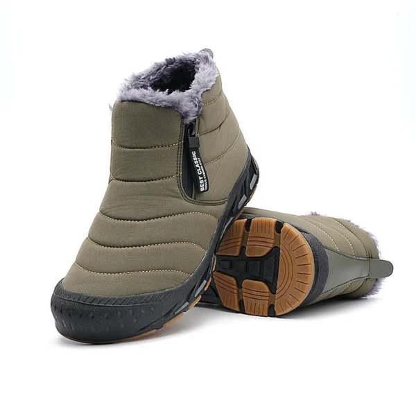 Men Snow Boots Big Size Warm Fur Winter Men Shoes Long Plush Ankle Boots Unisex Outdoor Casual Sneakers Durable Non-slip Boots - Image 2