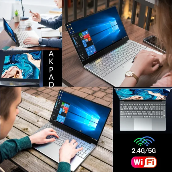 Notebook 15.6 inch Laptop Windows 11 10 Pro 1920*1080 Cheap Portable Intel Laptop D4 12G RAM 128GB/256GB/512GB/1TB SSD HDMI Port - Image 4