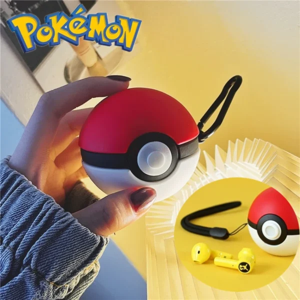 Pokemon Pikachu Earphones Wireless Bluetooth 5.0 Razer Sport Noise Reduction Headphones Touch Control Microphone Universal Gifts - Image 2