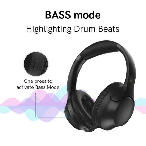 QCY H2 H2pro Wireless Headphones Bluetooth 5.3 Earphones BASS HIFI Stereo Headset 78ms Low Latency for Music Gaming 60H Playtime - Image 2