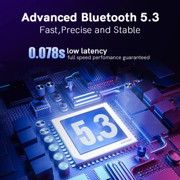 QCY H2 H2pro Wireless Headphones Bluetooth 5.3 Earphones BASS HIFI Stereo Headset 78ms Low Latency for Music Gaming 60H Playtime - Image 4
