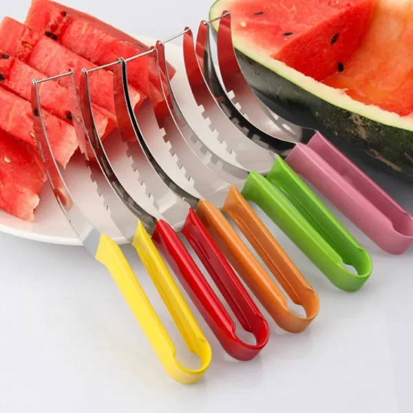 Stainless Steel Windmill Watermelon Cutter Artifact Salad Fruit Slicer Cutter Tool Watermelon Digger Kitchen Accessories Gadgets - Image 3