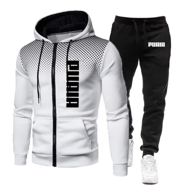 Men's Sports Fitness Wear Thin Section Breathable Hoodie or Sports Pants Breathable - Image 2