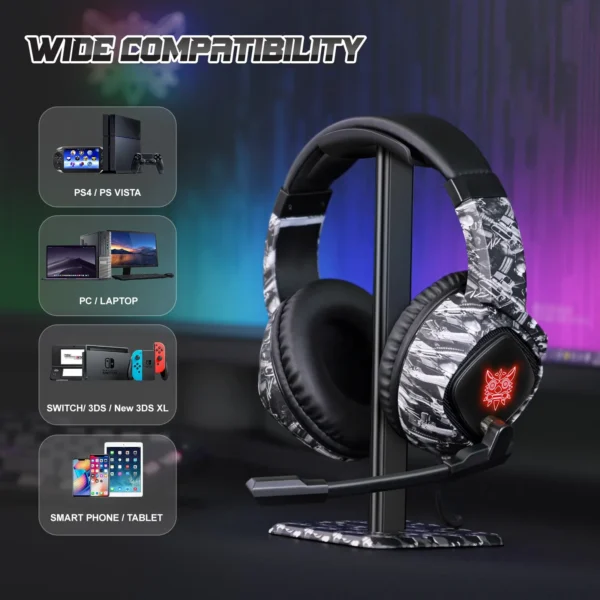 ONIKUMA K19 Gaming Headset Headphones Wired Noise Cancelling Stereo Earphones With Mic - Image 2