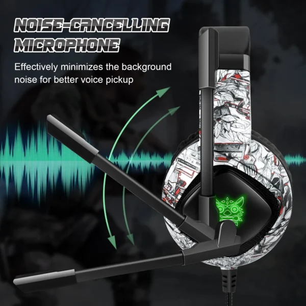 ONIKUMA K19 Gaming Headset Headphones Wired Noise Cancelling Stereo Earphones With Mic - Image 4