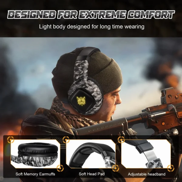 ONIKUMA K19 Gaming Headset Headphones Wired Noise Cancelling Stereo Earphones With Mic - Image 5