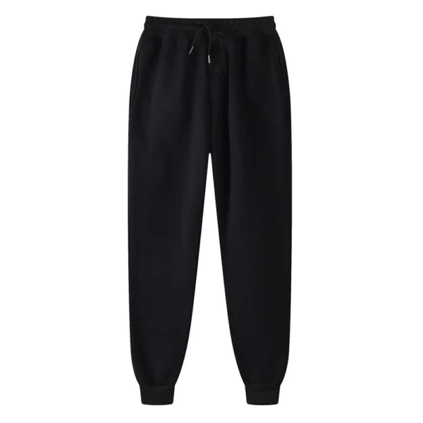 2023 Autumn and Winter New European and American Solid Color Fleece Sweater Pants Men's Casual Zipper Sports Hat Set - Image 4