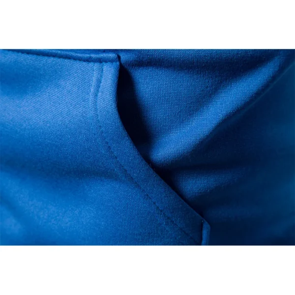 2023 Autumn and Winter New European and American Solid Color Fleece Sweater Pants Men's Casual Zipper Sports Hat Set - Image 6
