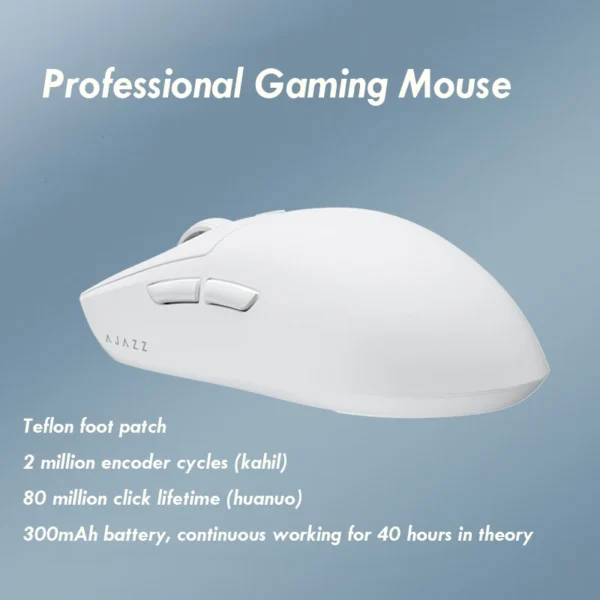 AJAZZ AJ139 Pro Wireless Mouse with Feets PMW3395 Gaming Chipset 26000dpi Professional Gaming Mouse for PC - Image 3