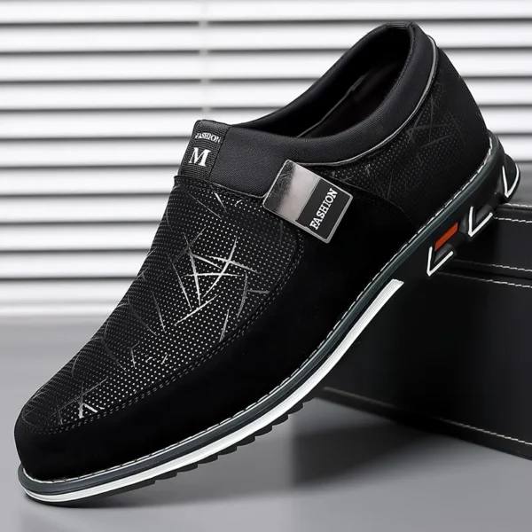 Classic Casual Men's Leather Shoes Slip-On Loafers for Men Business Moccasins Office Men Work Flats Trend Driving Shoes Big Size - Image 2