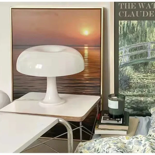 Italy Designer Led Mushroom Table Lamp for Hotel Bedroom Bedside Living Room Decoration Lighting Modern Minimalist Desk Lights - Image 2