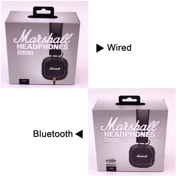 Original Marshall MAJOR II 2 Wireless/Wired Headphones Deep Bass/40mm Dynamic Drivers Portable Foldable Sports Bluetooth Headset - Image 6