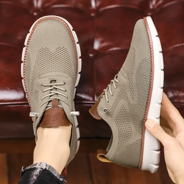 New Stylish Mens Casual Shoes Spring Flyknit Sneakers - Image 2