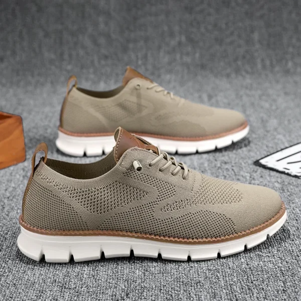 New Stylish Mens Casual Shoes Spring Flyknit Sneakers - Image 3