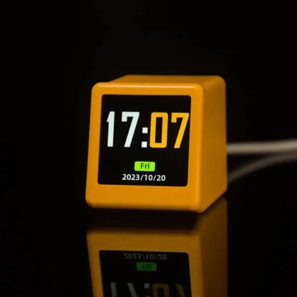Small Portable Smart Wifi Weather Station Display Weather Temperature Humidity Time Alarm Clock Desktop Decoration - Image 2