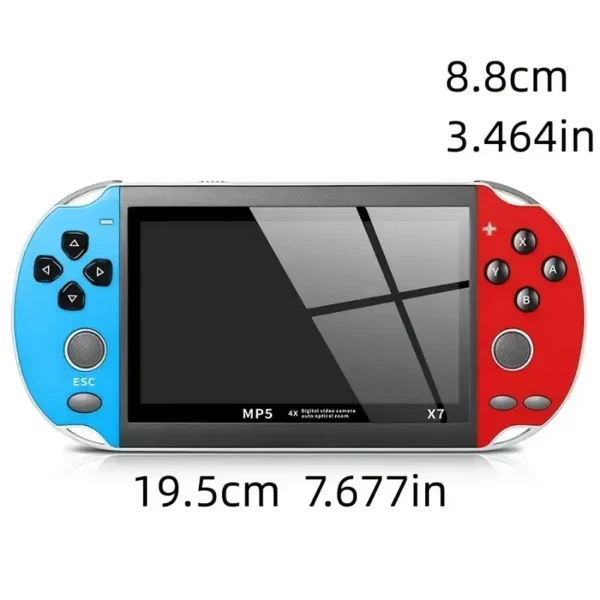 X7 Handheld Game 4.3 Inch HD Large 8G Screen Classic Game Retro Console Built-in Games Mini Handheld MP5 Video Game - Image 5